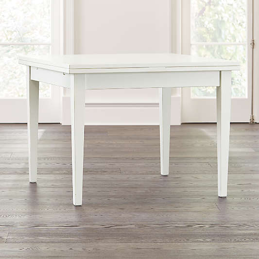 Pratico White Extension Square Dining Table