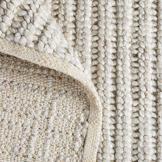 Prato Performance Wool Ivory Area Rug 6'x9'