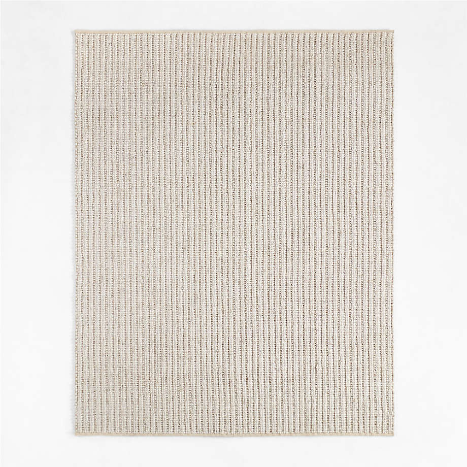Prato Wool Ivory Area Rug 9'x12' + Reviews | Crate & Barrel Canada