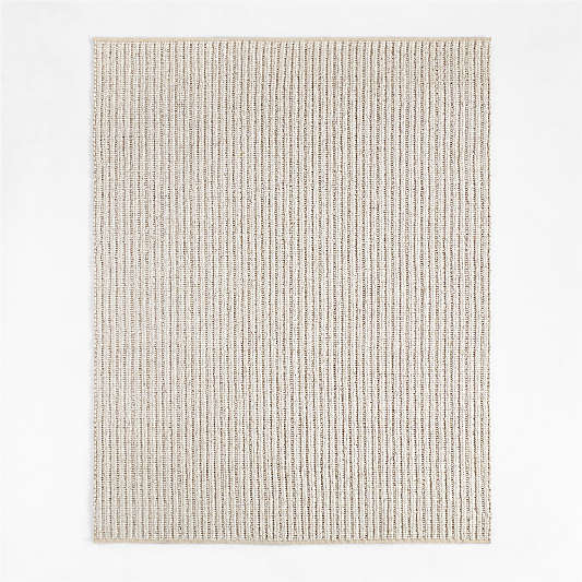 Prato Wool Ivory Area Rug 6'x9'
