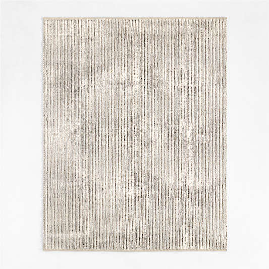 Prato Performance Wool Ivory Area Rug 6'x9'