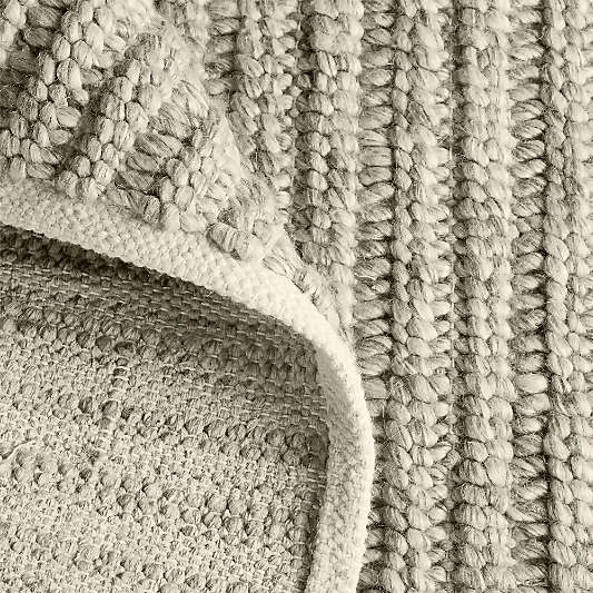 Prato Performance Wool Oatmeal Beige Area Rug 9'x12'