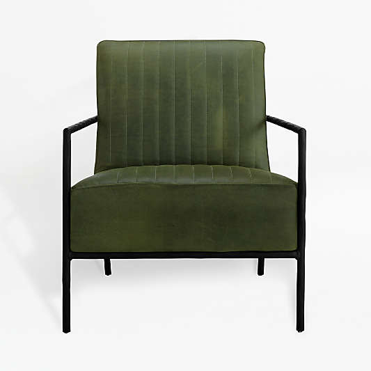 Pratt Leather Metal Frame Chair