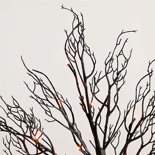 Faux Pre-Lit Black Branch Trees