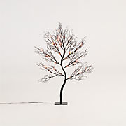 Faux Pre-Lit Black Branch Tree 3'