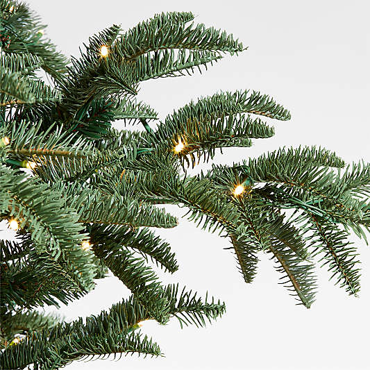 Faux Fraser Fir Pre-Lit LED Christmas Tree with White Lights 9'