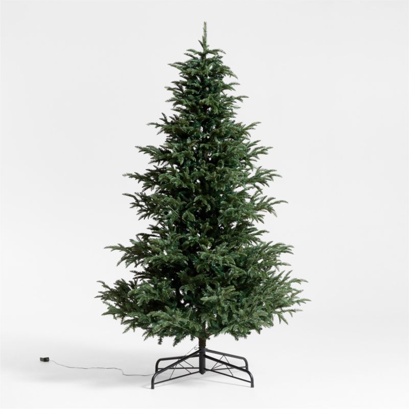 Faux Fraser Fir Pre-Lit LED Christmas Tree with White Lights 9' - image 3 of 5