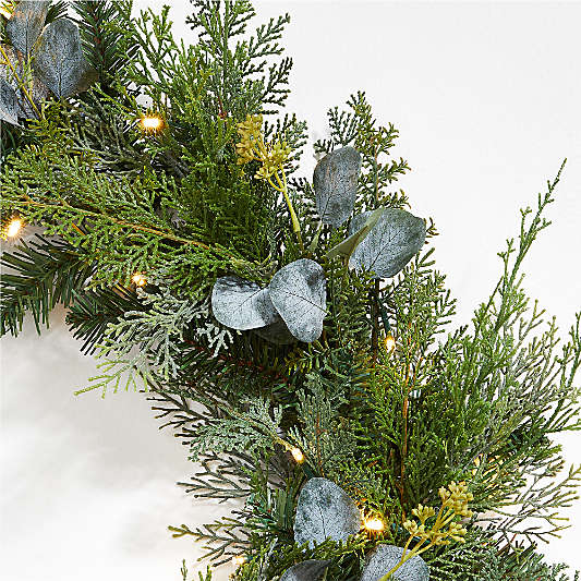 Eucalyptus and Pine Holiday Wreath and Garland Set