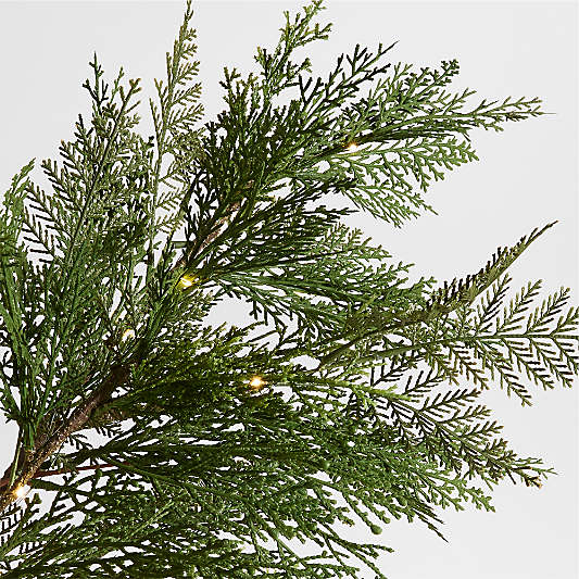 Faux Hemlock Pre-Lit Holiday Stem 40"