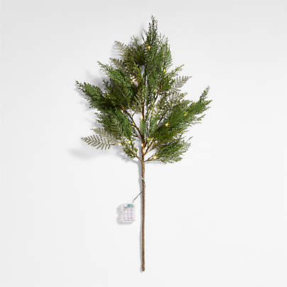 Faux Hemlock Pre-Lit Holiday Stem 40"