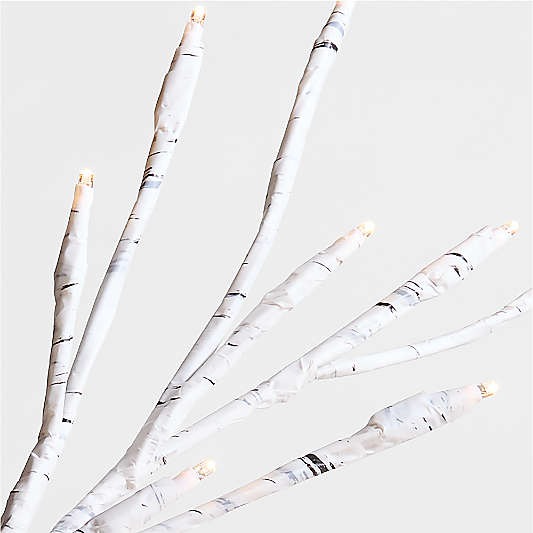 Faux Birch Pre-Lit Stem 40"