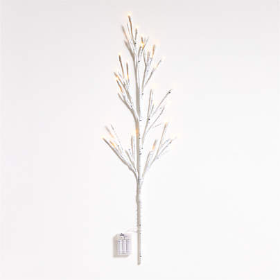 Faux Birch Pre-Lit Stem 40"