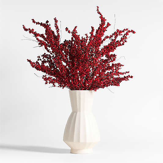 Red Mini Berry Pre-Lit Holiday Stem 40"