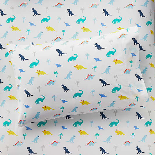 Organic Prehistoric Pals Dinosaur Pillowcase