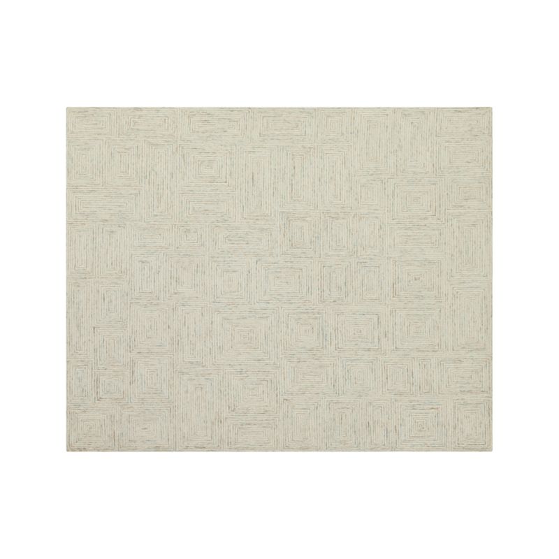 Presley 8x10 Brown Geometric Rug + Reviews Crate & Barrel