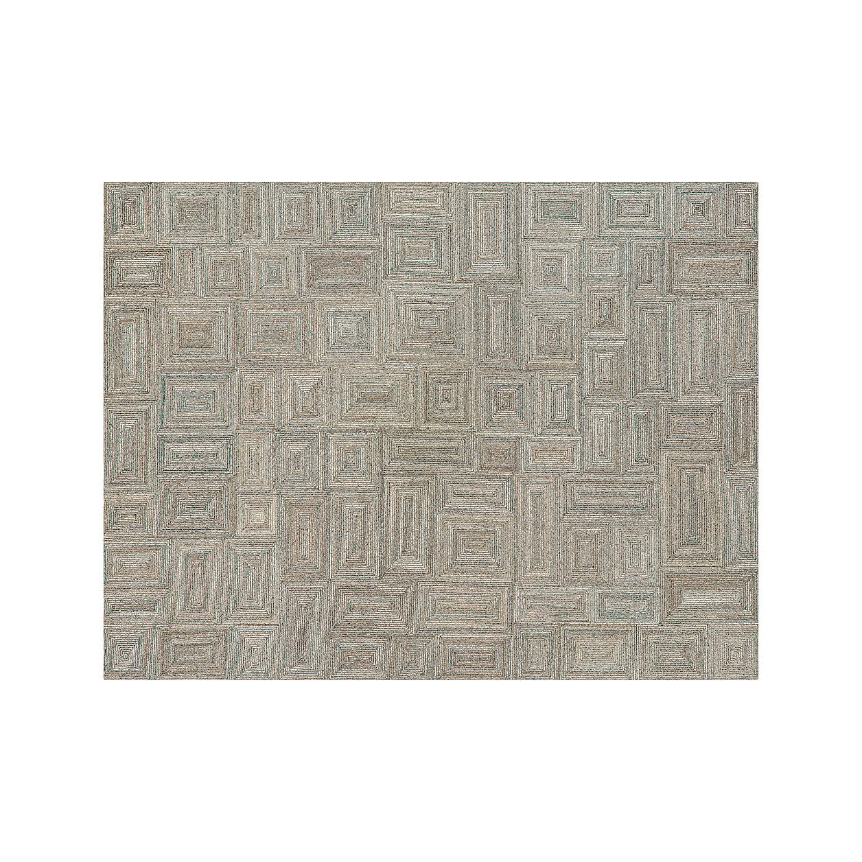 Presley 9x12 Ivory Geometric Rug + Reviews Crate & Barrel