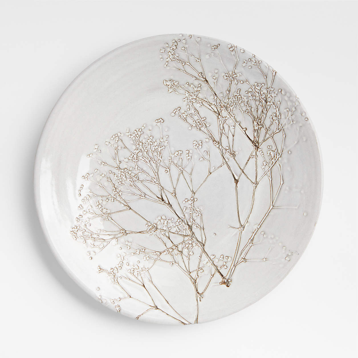 Pressed Floral Dinner Plate + Reviews Crate & Barrel