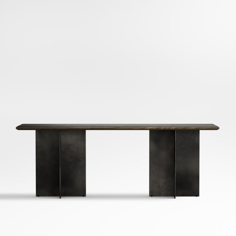 Emmer 60" Charcoal Oak Desk with Outlet