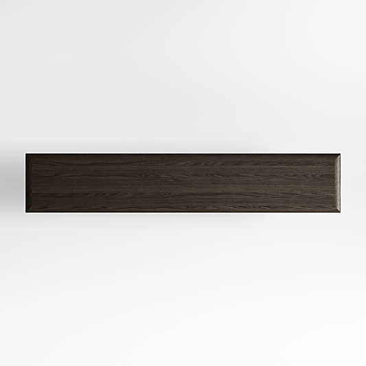 Preto Ebonized Ash Wood and Metal 80" Rectangular Console Table