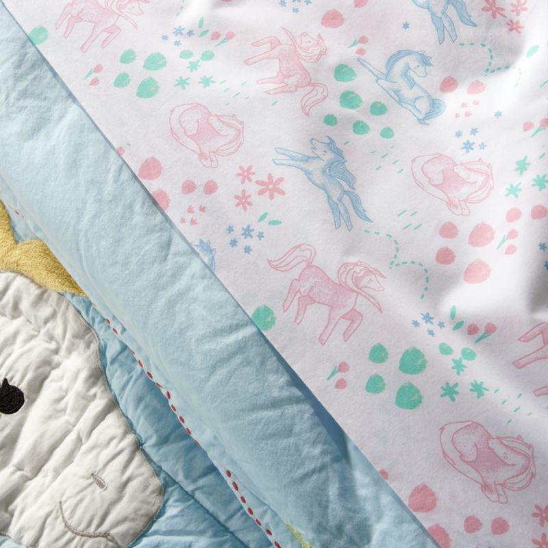 Organic Pretty Pony Full Sheet Set - image 6 of 12