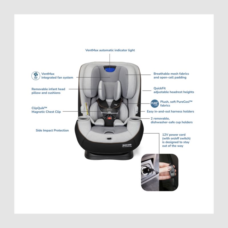 Maxi-Cosi ® Pria ™ Chill All-in-One Essential Black Convertible Baby Car Seat - image 9 of 12