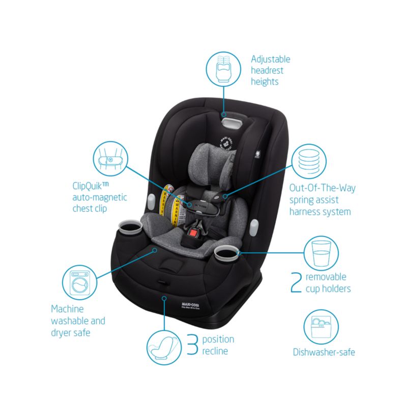 Maxi-Cosi ® Pria ™ Max All-in-One Essential Black Convertible Baby Car Seat - image 4 of 9