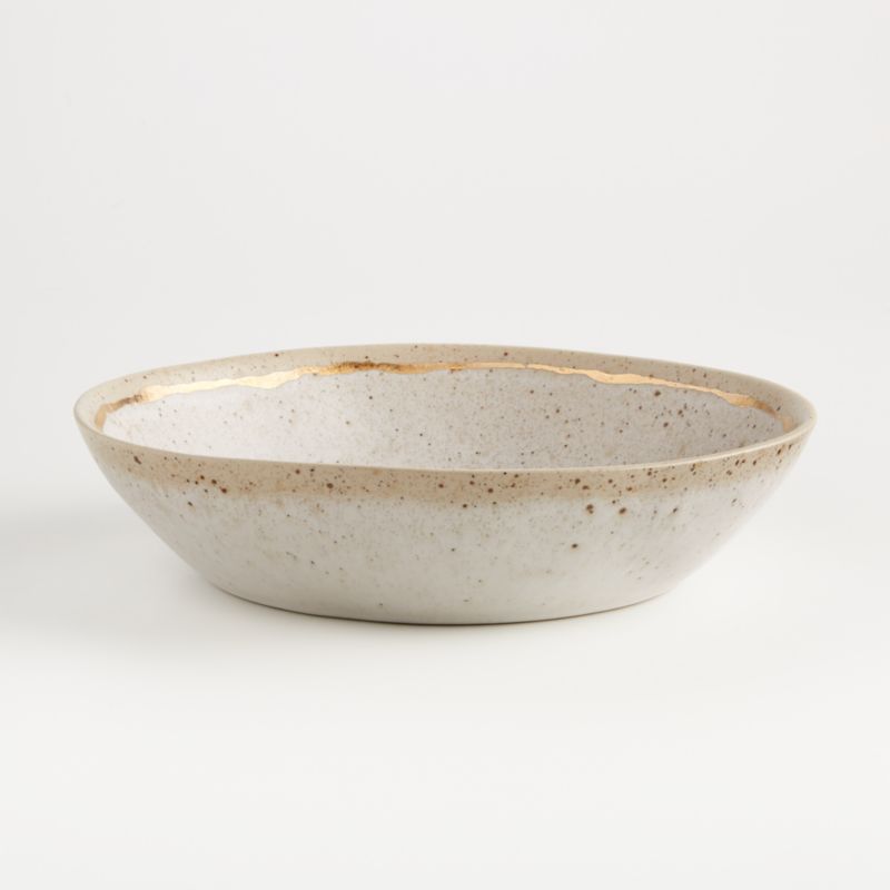 Primrose Gold Low Bowl