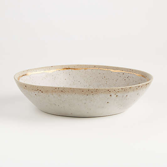 Primrose Gold Low Bowl