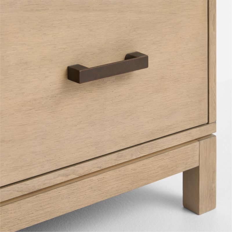 Parke 36" Weathered Natural Wood 4-Drawer Kids Dresser - image 5 of 10