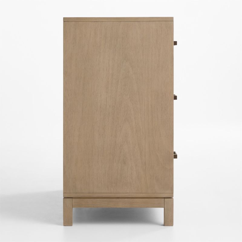 Parke 36" Weathered Natural Wood 4-Drawer Kids Dresser - image 4 of 10