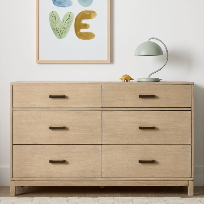 Parke 21" Weathered Natural Wood Kids Nightstand with Drawer - image 1 of 7