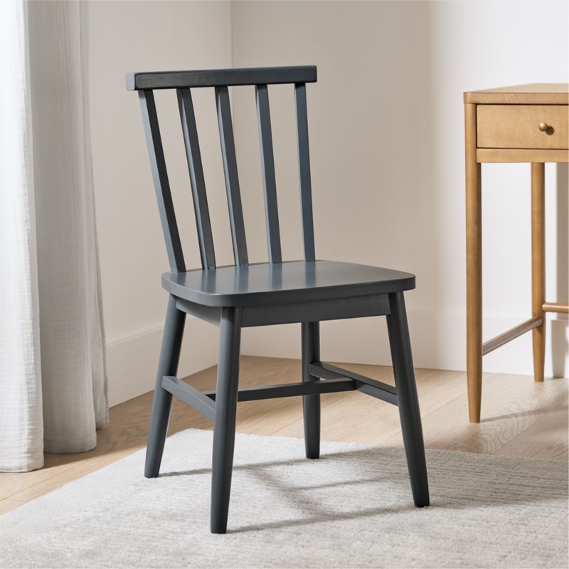 Parke Charcoal Wood Kids Desk Chair - image 2 of 5