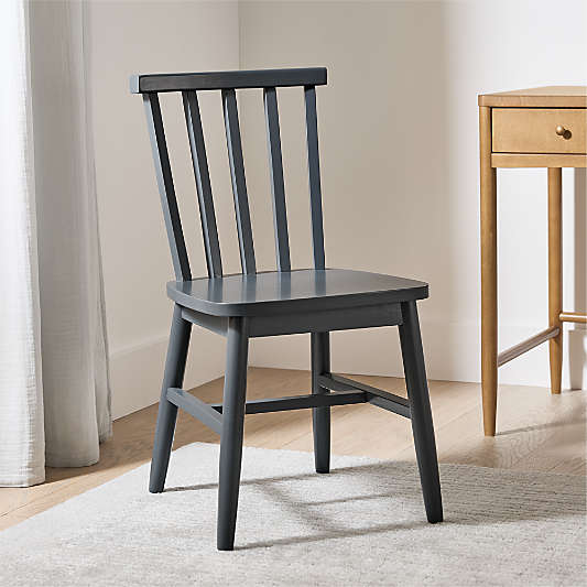 Parke Charcoal Wood Kids Desk Chair