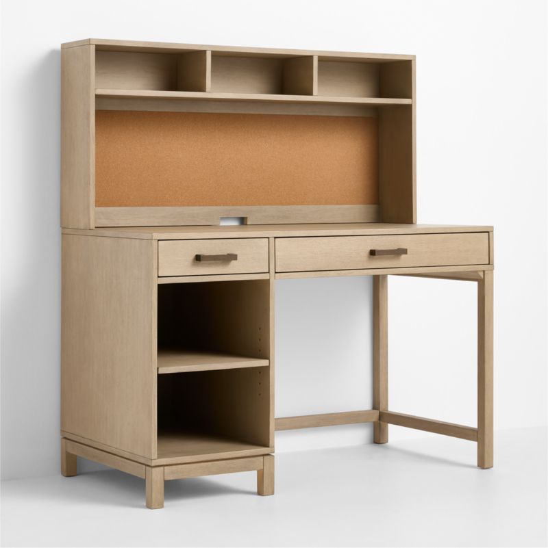 Parke Weathered Natural Wood Kids Desk Hutch - image 2 of 5