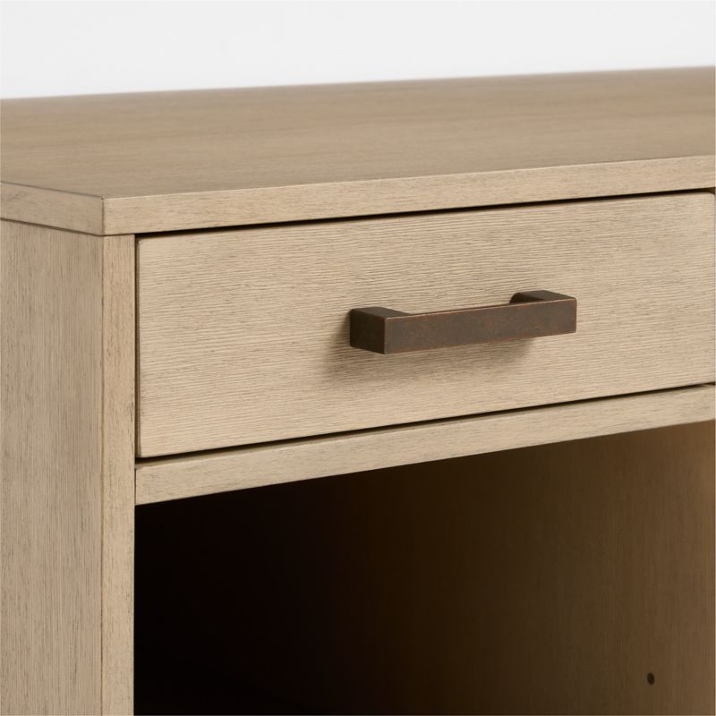 Parke Weathered Natural Wood 2-Drawer Kids Desk - image 3 of 7
