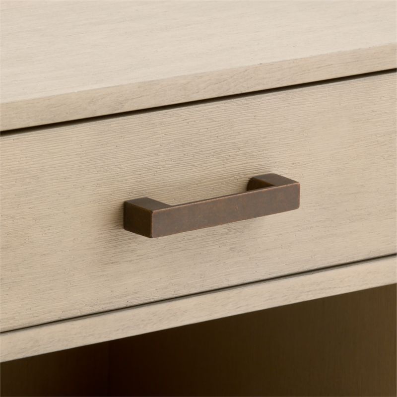 Set of 2 Parke 21" Weathered Natural Wood Kids Nightstand with Drawer - image 4 of 5
