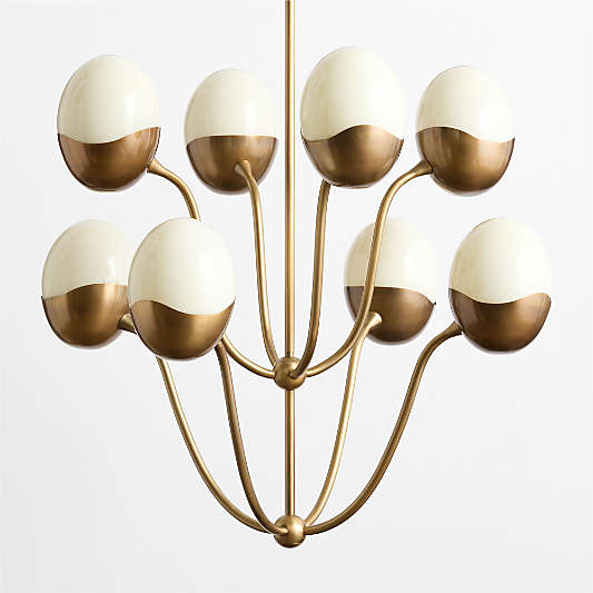 Primrose Glass and Metal Chandelier Light