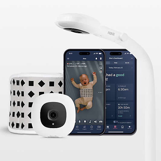 Nanit Pro Smart HD Split Screen Baby Monitor with Floor Stand