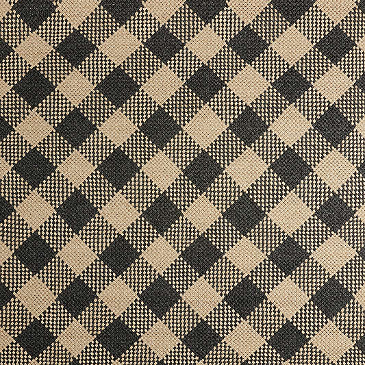 Procida Performance Handwoven Black Indoor/Outdoor Rug Swatch 12"x18"