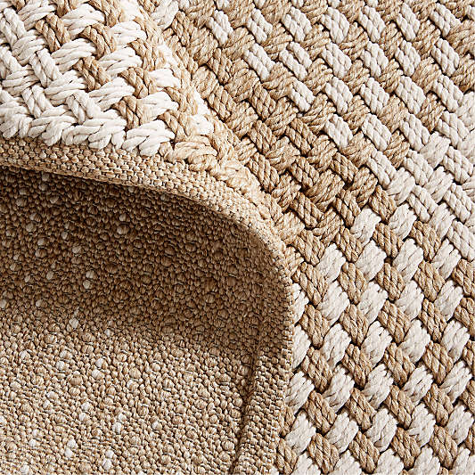 Procida Performance Handwoven White Indoor/Outdoor Area Rug 10'x14'