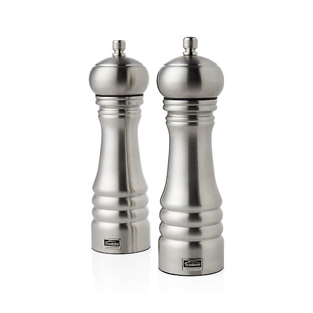 Set of 2] Premium Stainless Steel Salt Grinder & Pepper Mill Set for –  Mental Voodoo BBQ