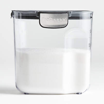 Progressive Prokeeper 4 1 Qt Flour Storage Container Reviews Crate And Barrel Canada 4 1 Qt Flour Storage Container, Flour Storage Jars Glass