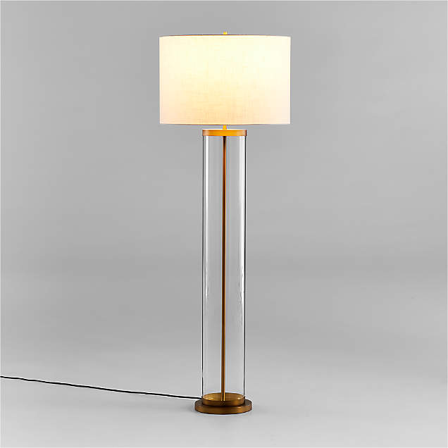 Isla Brass Triangle Floor Lamp + Reviews Crate & Barrel