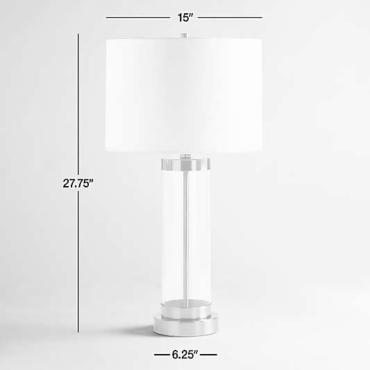 Promenade Small Brass Table Lamp with USB Port 27.75"