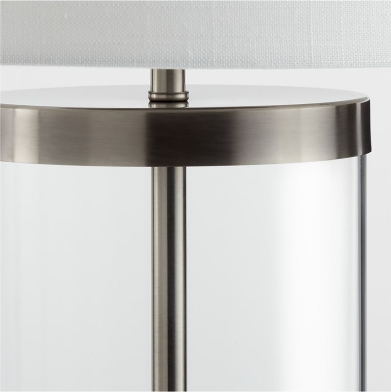 Promenade Pewter and Glass Table Lamp with USB Port - image 5 of 8