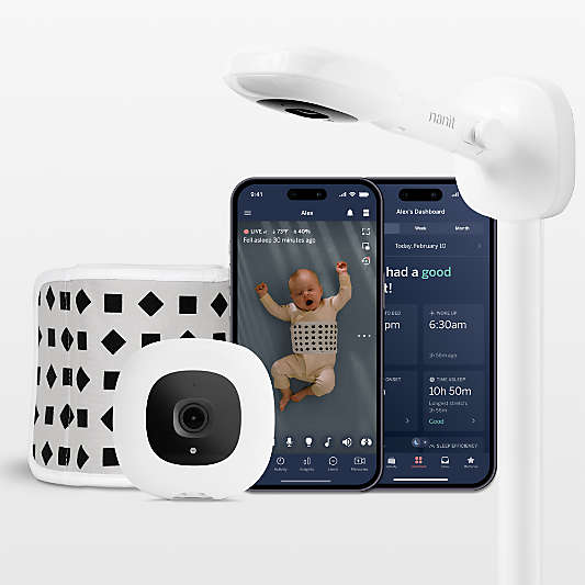 Nanit Pro Smart HD Split Screen Baby Monitor with Wall Mount