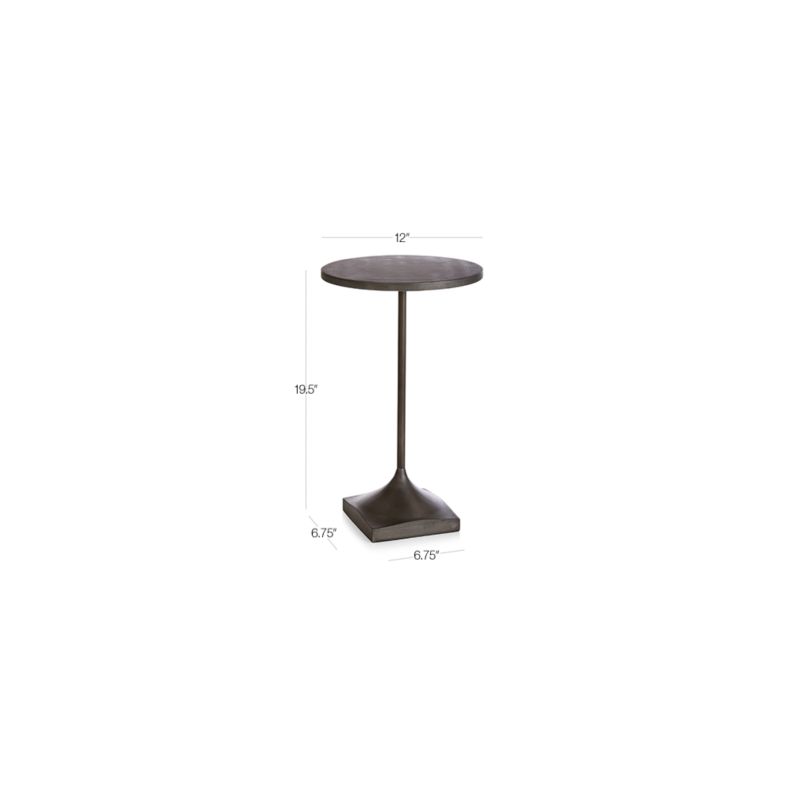 View Prost Small Metal Round Drink Table - image 2 of 11