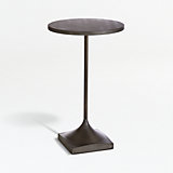Prost Tall Brass and Marble Round Drink Table