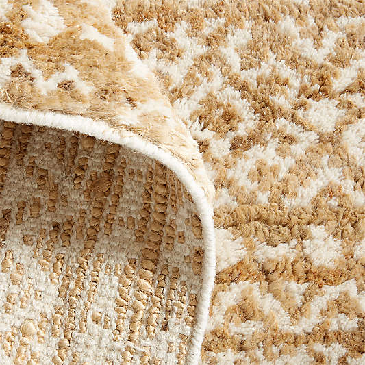 Provence Jute and Wool Hand-Knotted Ivory Area Rug