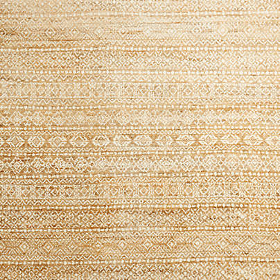 Provence Jute and Wool Hand-Knotted Ivory Area Rug 6'x9'